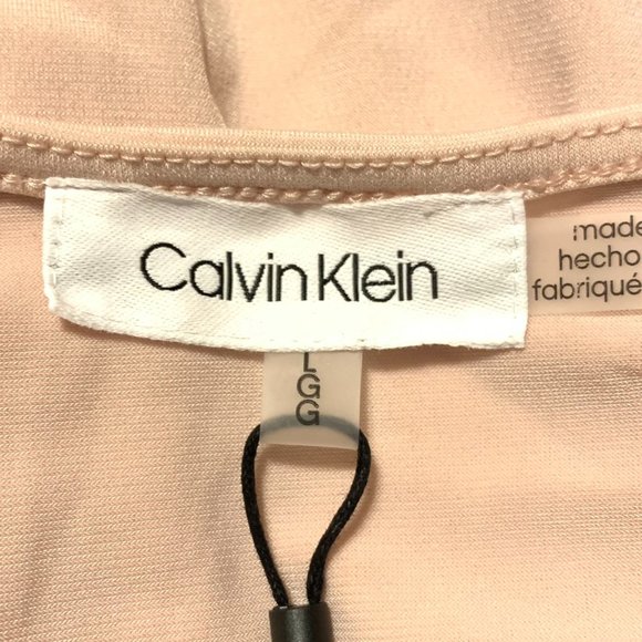 Calvin Klein Chiffon Overlay Top. New With Tickets. Size Large - Picture 4 of 5